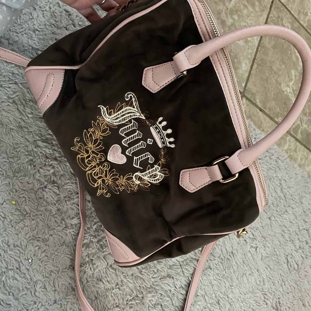 Brown and Pink Women's Bag